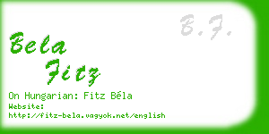 bela fitz business card